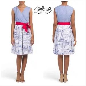 Parisian inspired dress - NO RED BOW